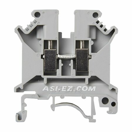 ASI Feed Through Terminal Block, DIN Rail Screw Terminal Block, 50PK ASIUK5N